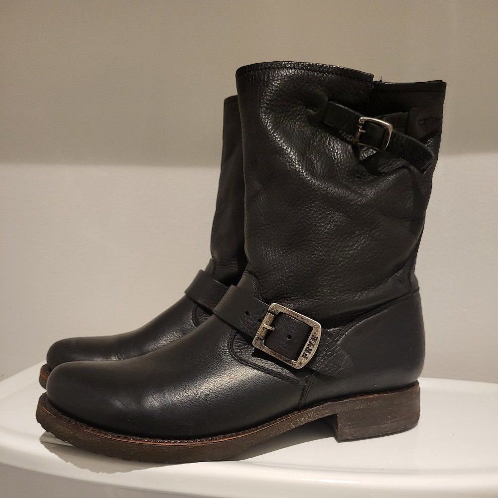 Frye Veronica Short Boots Size 8 Black